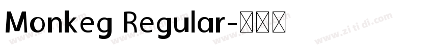 Monkeg Regular字体转换